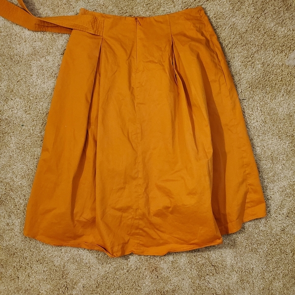 Antonio Melani Women High Low Golden Oak Skirt Size 12 - Picture 5 of 12